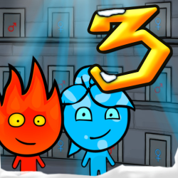 Fireboy and Watergirl 3 in The Ice Temple   Огонь и Вода 3 - В ледяном храме